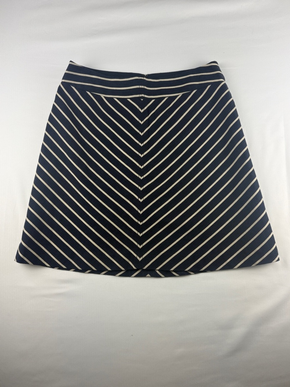 The Limited Blue & Khaki Linen Blend Skirt – Size L (EUC)